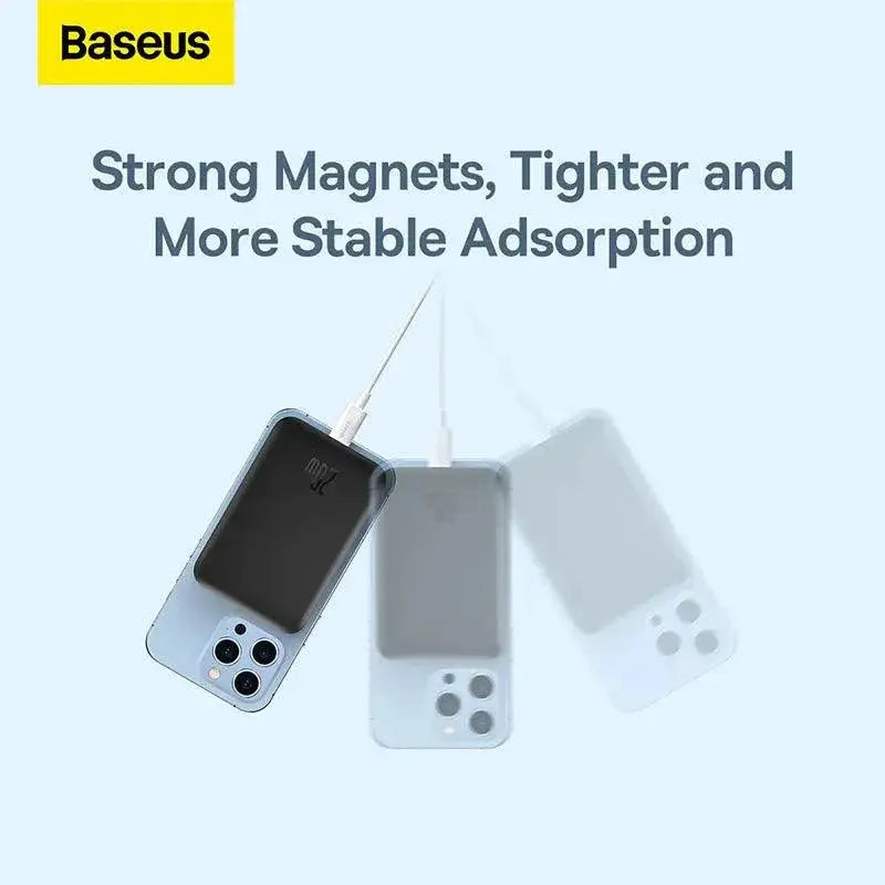 Baseus Sleek Magnetic Wireless Power Bank for Easy Charging