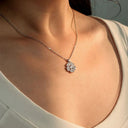Dainty Gold Moissanite Necklace