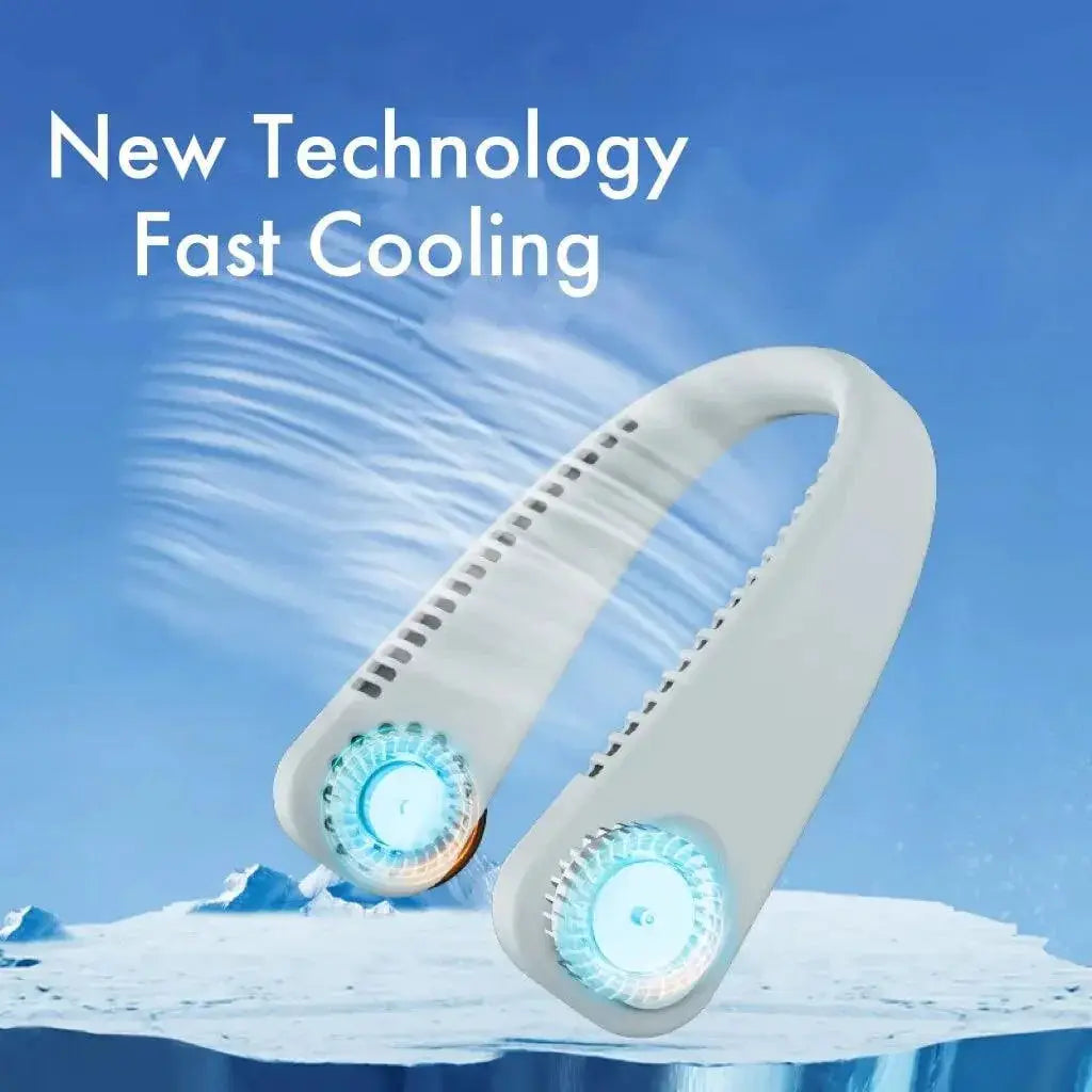 Portable Hands Free Bladeless Neck Fan For Fast Cooling