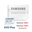 Samsung 4K Ultra HD Micro Sd 512GB