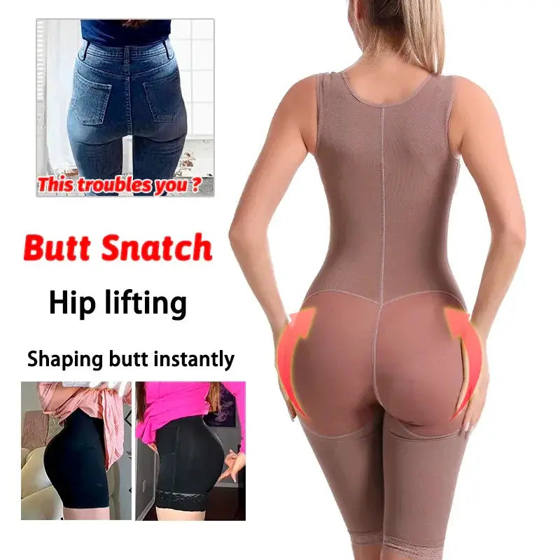 High Compression Colombian Bodysuit For Postpartum Support