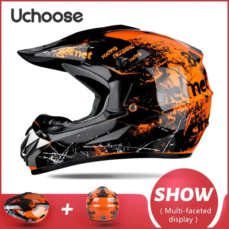 Kids Motocross Motorcycle Helmet — product view 13