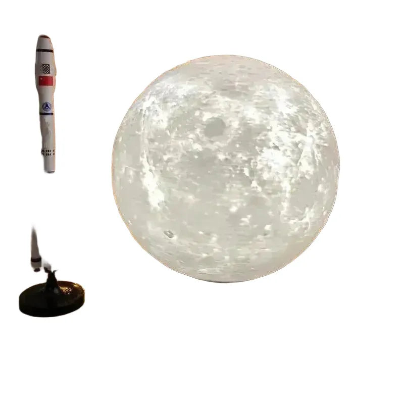 Floating Moon Lamp for Bedroom Ambience — WHITE