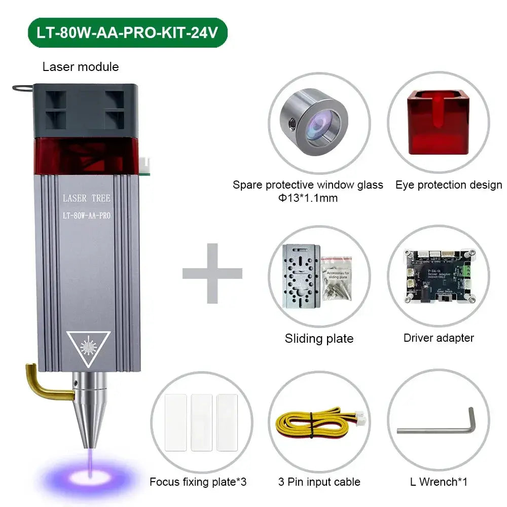 Laser Tree 20W Laser Module with Air Assist Engraving