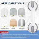 Shower Safety Handle Double Lock Vacuum Disc Anti-Slip Grip