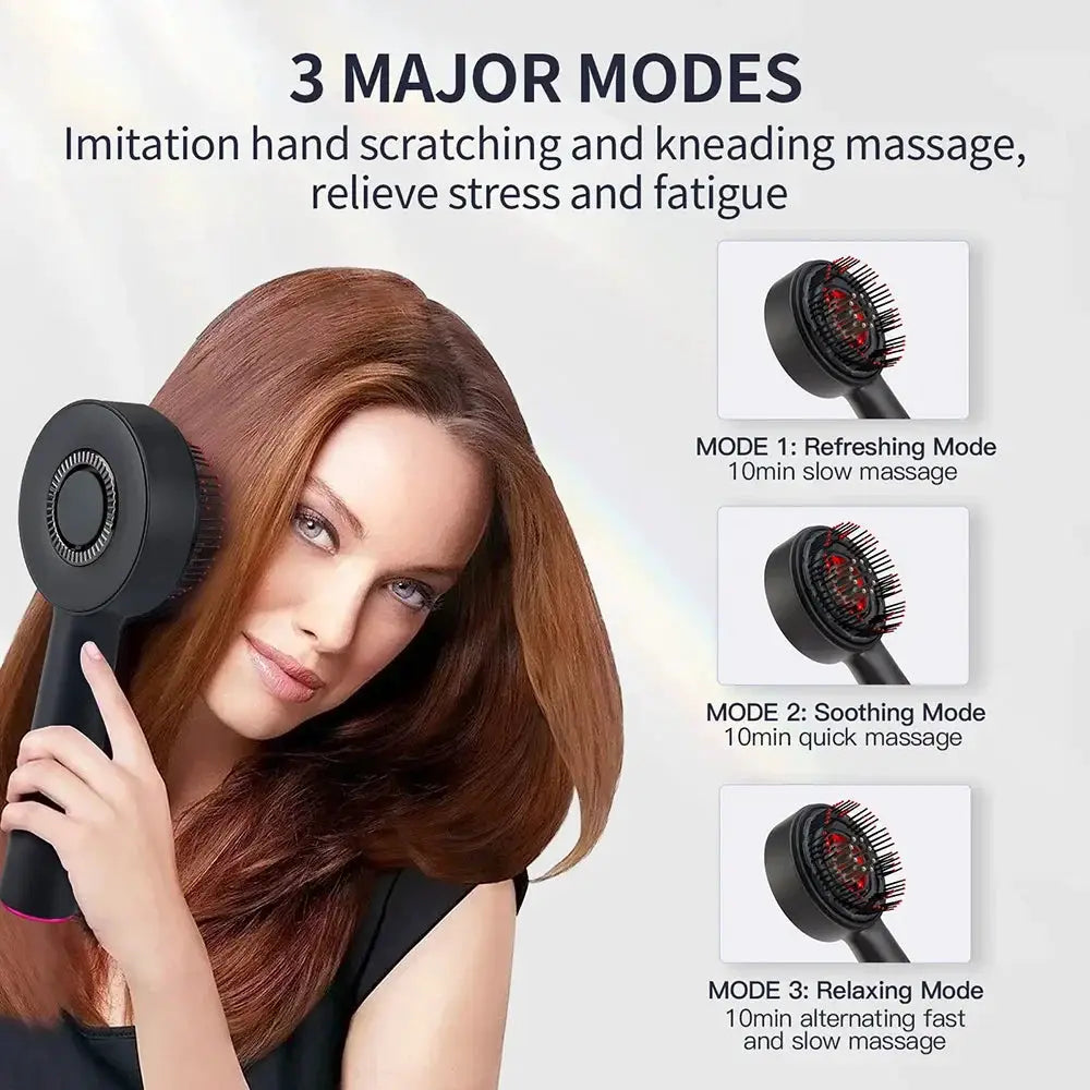 Electric Vibration Massage Comb Red Light For Hair Growth