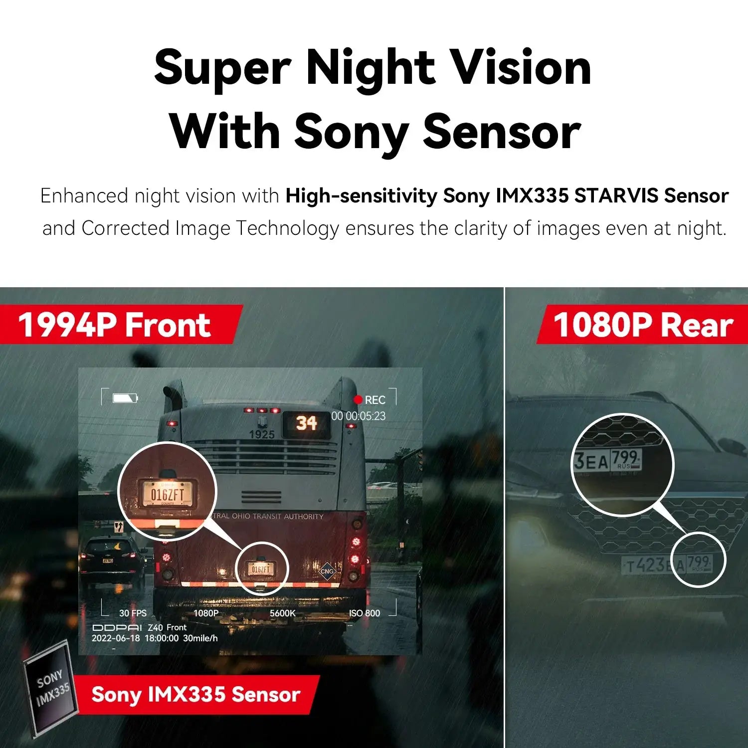 DDPAI Z40 Dash Cam Car Camera Sony IMX335 1944P GPS WiFi 360 Rotation - stepyours.com