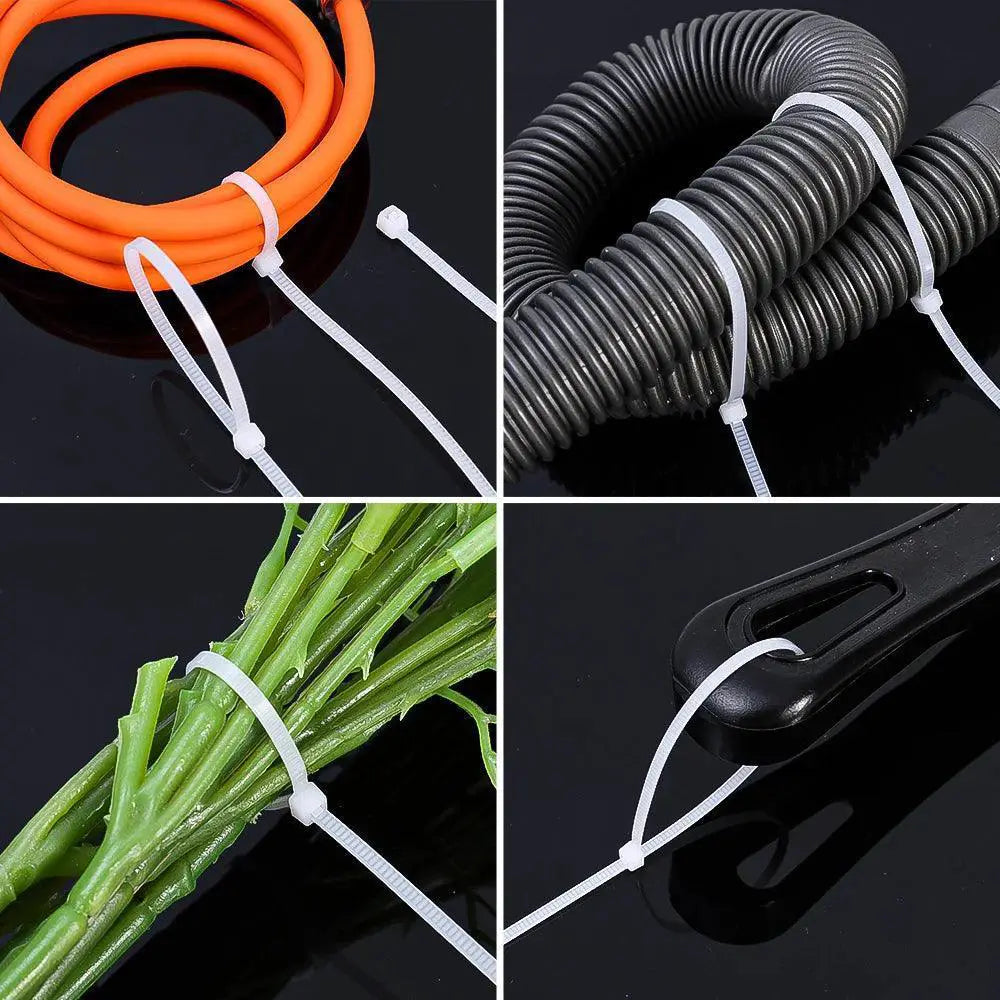 Nylon Cable Ties Cord Organization Kit For Home Office
