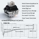 LEOBOG GrayWood Switches for Gamers