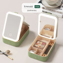 Carrying Foldable Storage Box Integrated Dormitory Mirror