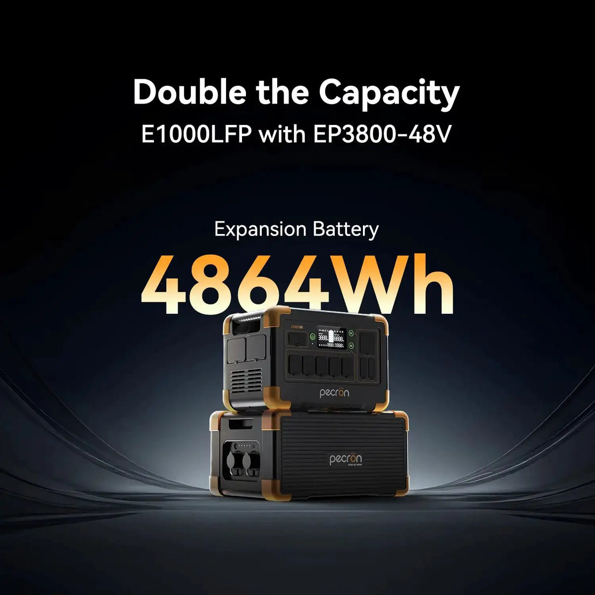 Extra Battery 3840Wh, Expand Capacity for E3600LFP/E3800LFP/F3000LFP/E2400LFP/E1500LFP/E1000LFP, LiFePO4 Backup Battery, Custom