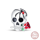 Sterling Silver Halloween Luminous Skull
