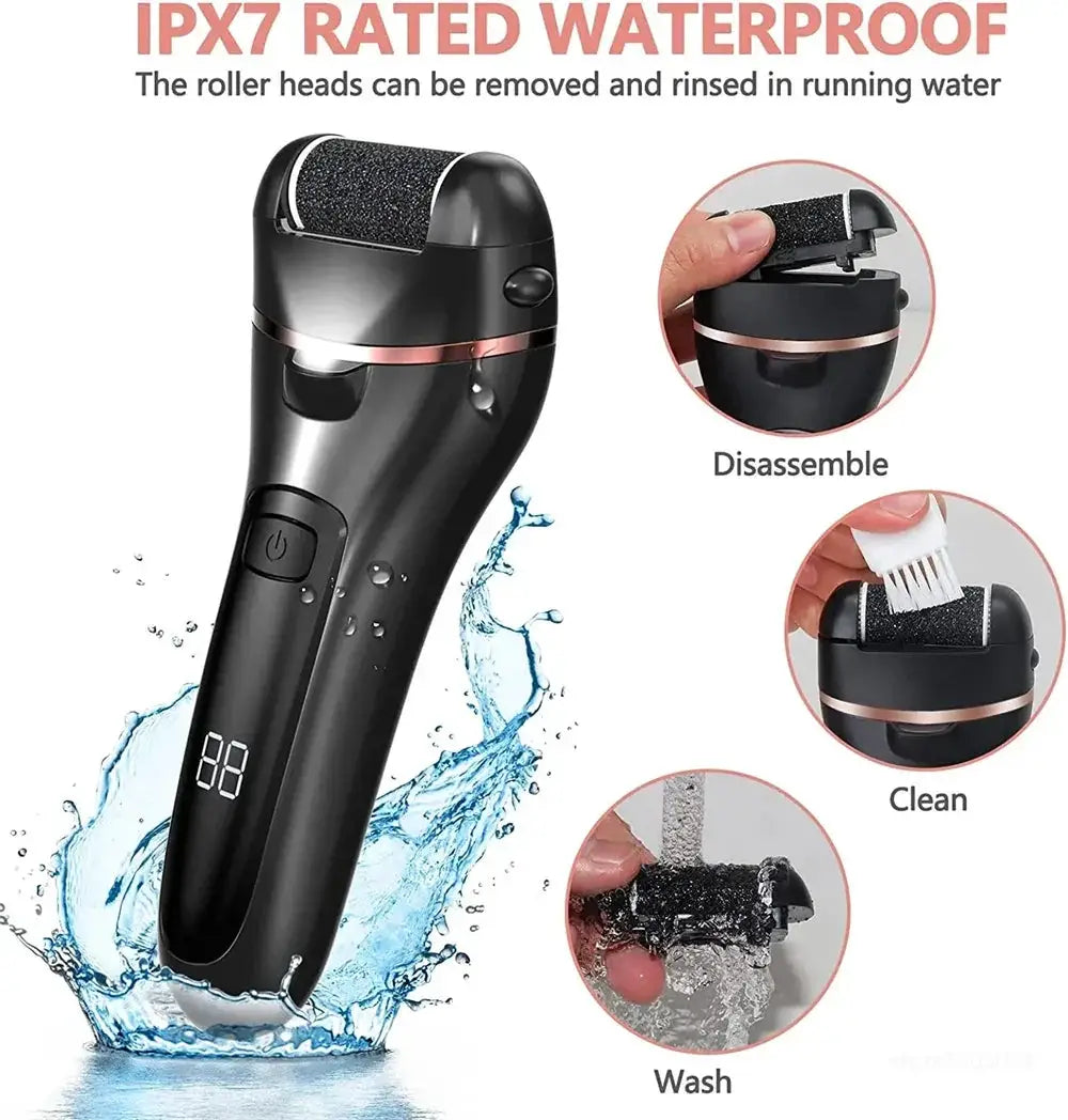 Three Heads Foot File Callus Remover Pedicure Machine