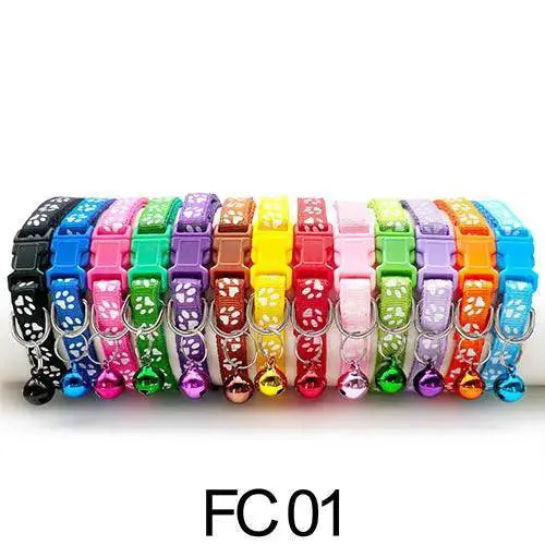 Wholesale Cat Collars With Bell Adjustable Safety Necklaces