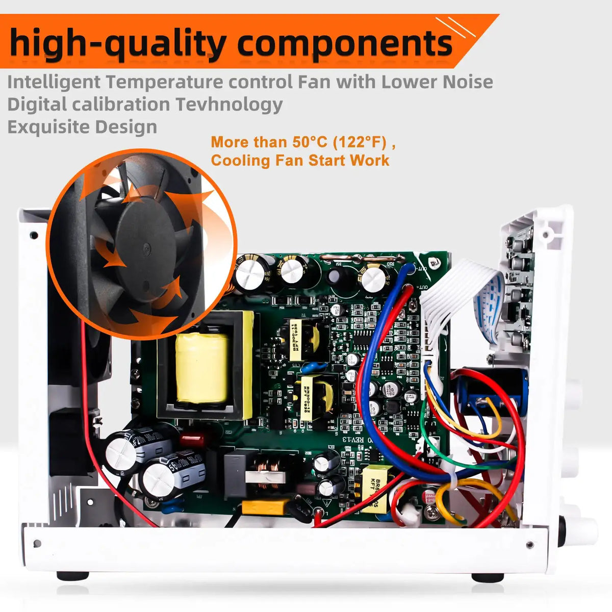 KUAIQU Lab DC Power Supply 30V 10A 6A, Adjustable Switching Bench Power Supply 60V 5A 120V 3A, Preset Current 20A 30A 60A, 4 Digits Display, High Precision, Stable Output