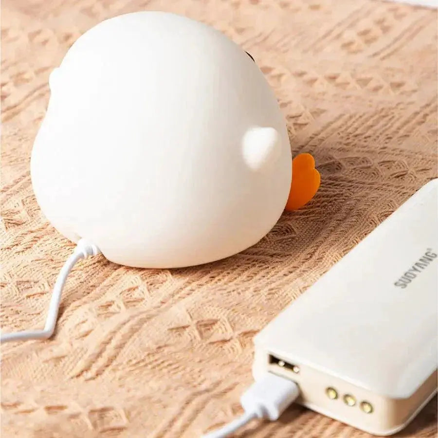 LED Duck Night Light For Kids Cartoon Lamp With Touch Sensor