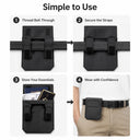 Black Slim Belt Wallet Zero