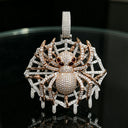 Iced Spider Web Pendant Hip