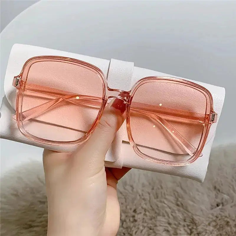 Vintage Inspired Big Square Frame Sunglasses for Women