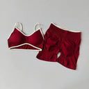 Yoga Set Seamless Crop Top - Breathable Gym Comfort