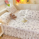 Bonenjoy Cartoon Style Bed Skirt With Ruffled Lace