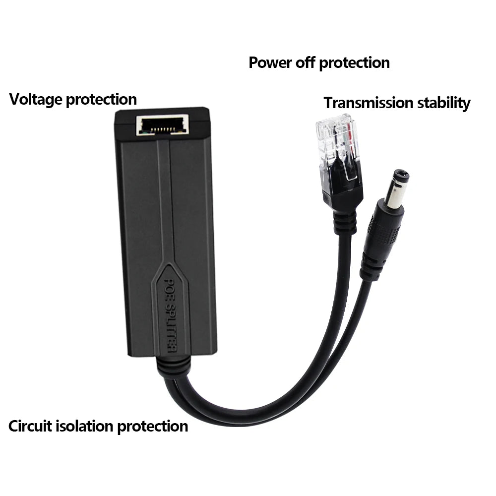 POE Ethernet Power Splitter Adapter