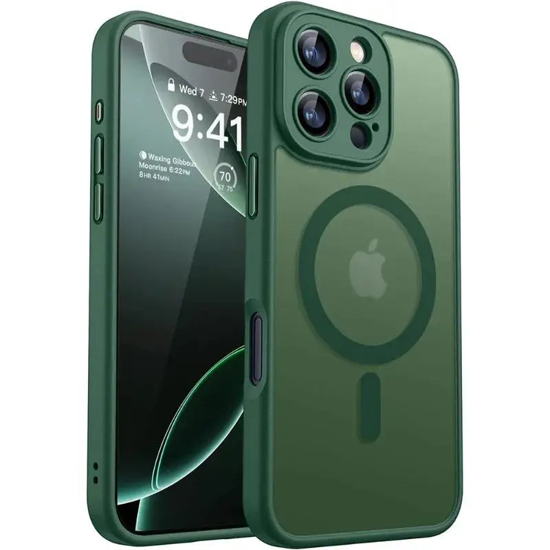 Luxury Frosted Phone Case For iPhone 18 17 16 15 14 13 12 11 18 Pro Max Plus Air E For Magsafe Matte Transparent Magnetic Cover