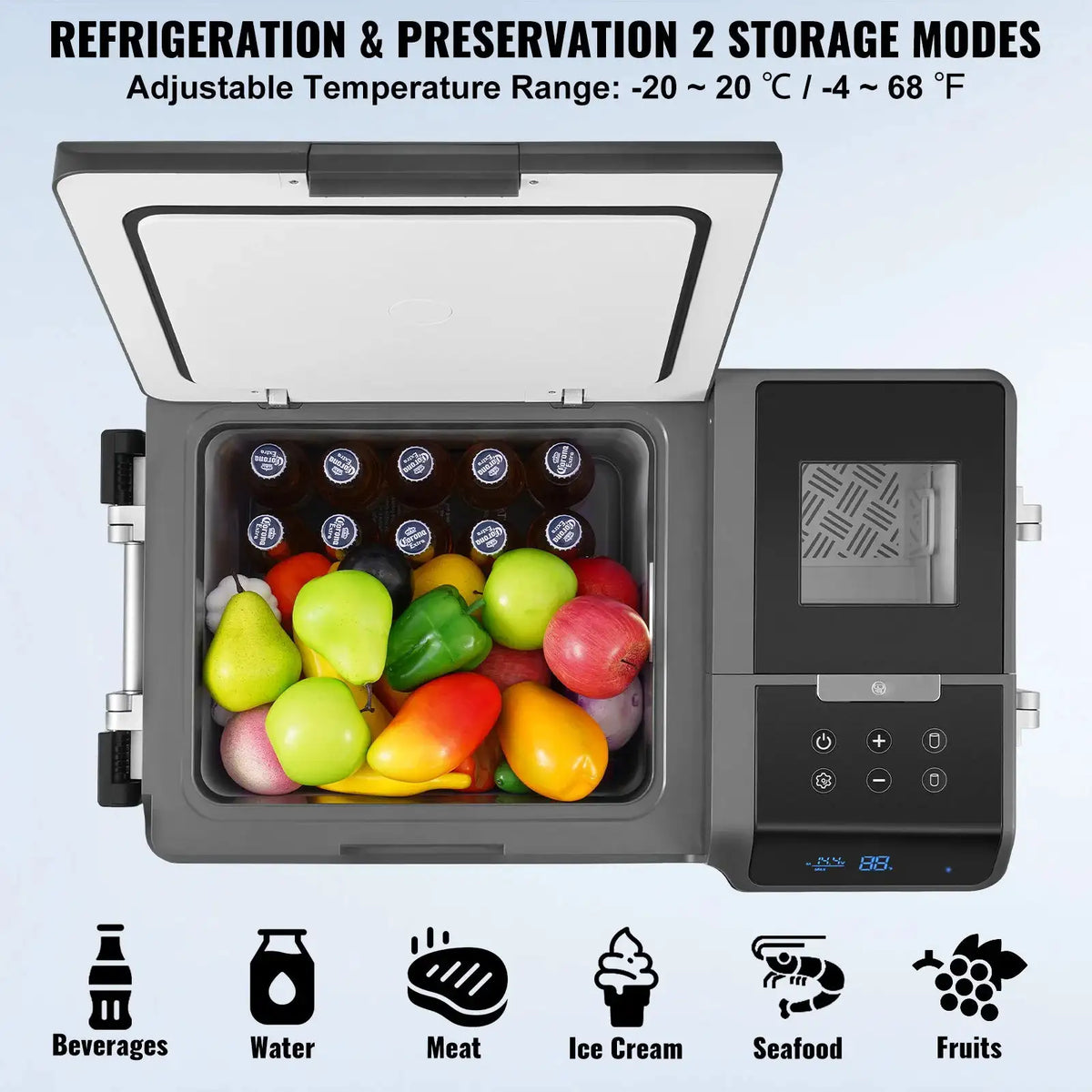 SucceBuy Portable Car Refrigerator with Ice Making Function Volt — product view 5