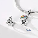 Sterling Silver Charm Paris Eiffel