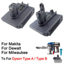 Adapter For Makita Milwaukee 18V Battery To Dyson Vacuum