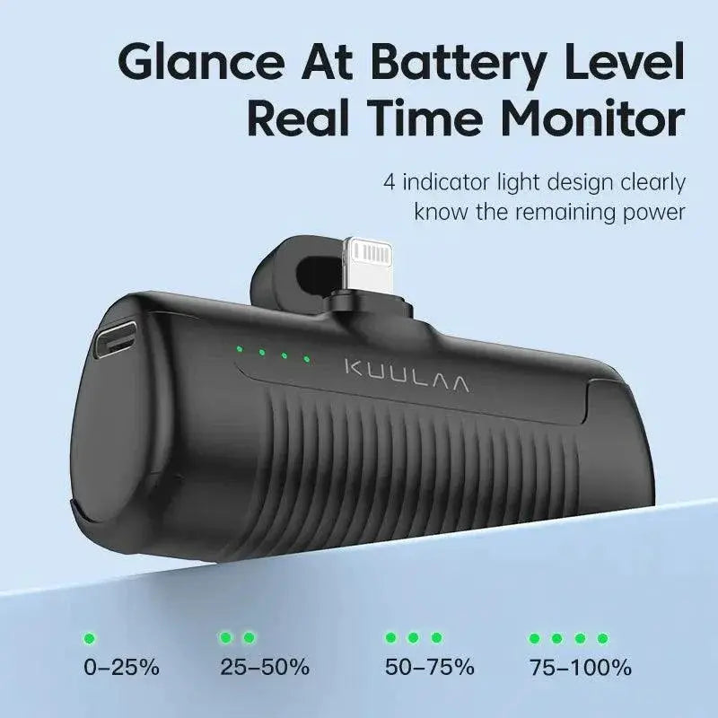KUULAA Compact Mini Power Bank Fast Charging Charger
