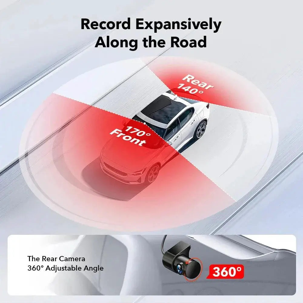 4K Ultra HD Dash Cam With GPS WiFi Night Vision System