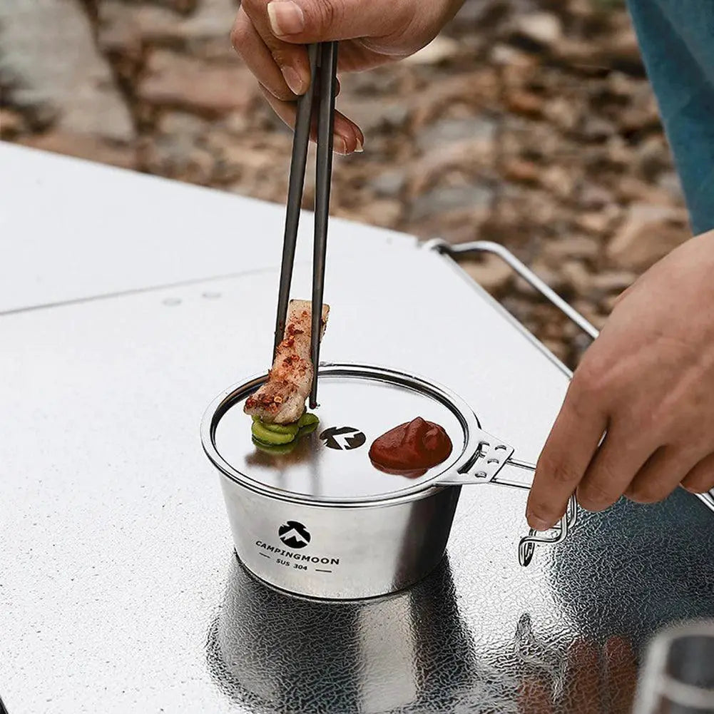 Portable 450ml Stainless Steel Sierra Bowl With Bag