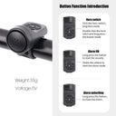 Loud 120 dB Bike Horn For Cyclists Alarm