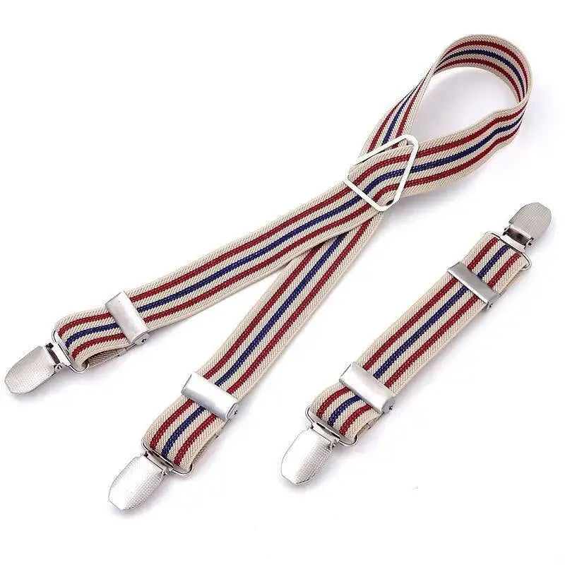 Rainbow Stripe Dog Diaper Suspenders For Pet Clothing
