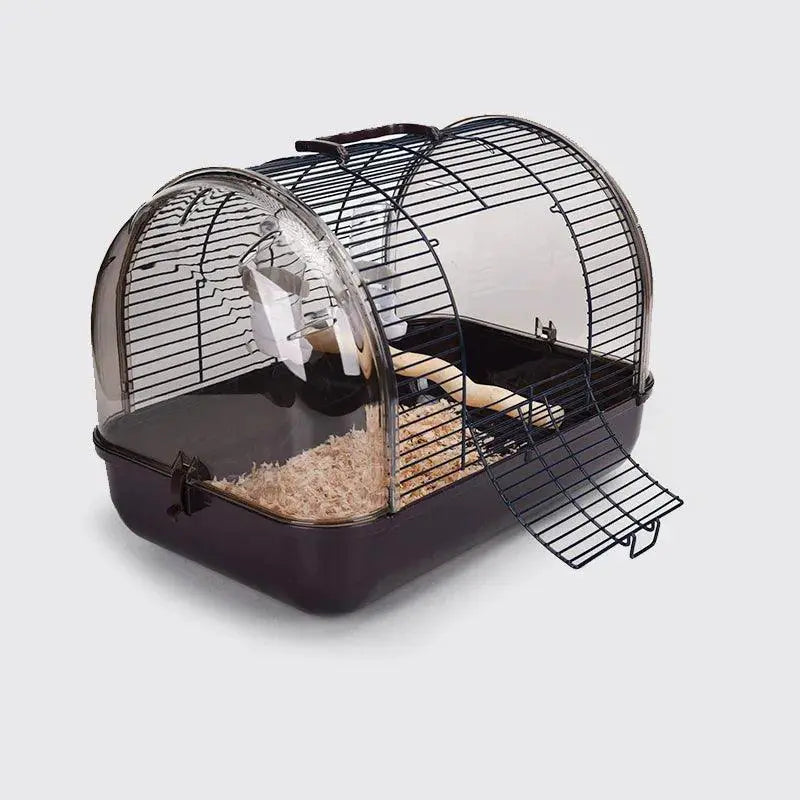 Portable Transparent Bird Transport Cage Parrot Carrier