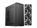 DIYPC ATX Mid Tower Black Steel Case
