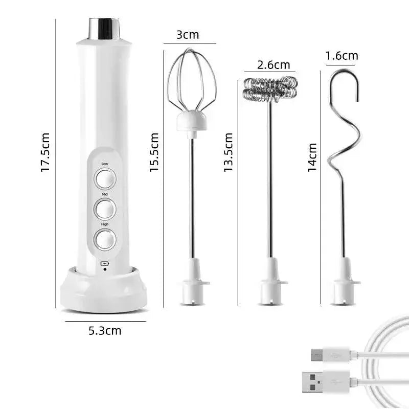 3 In 1 Portable Rechargeable Electric Milk Frother