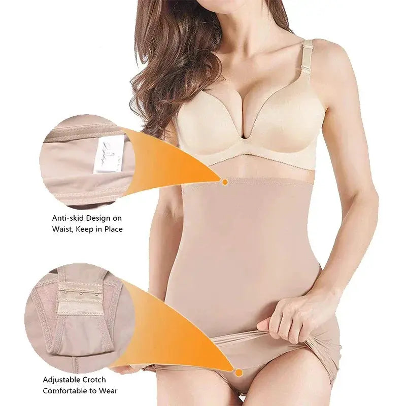 High Waist Tummy Control Half Slip Skirt Slimming Shapewear