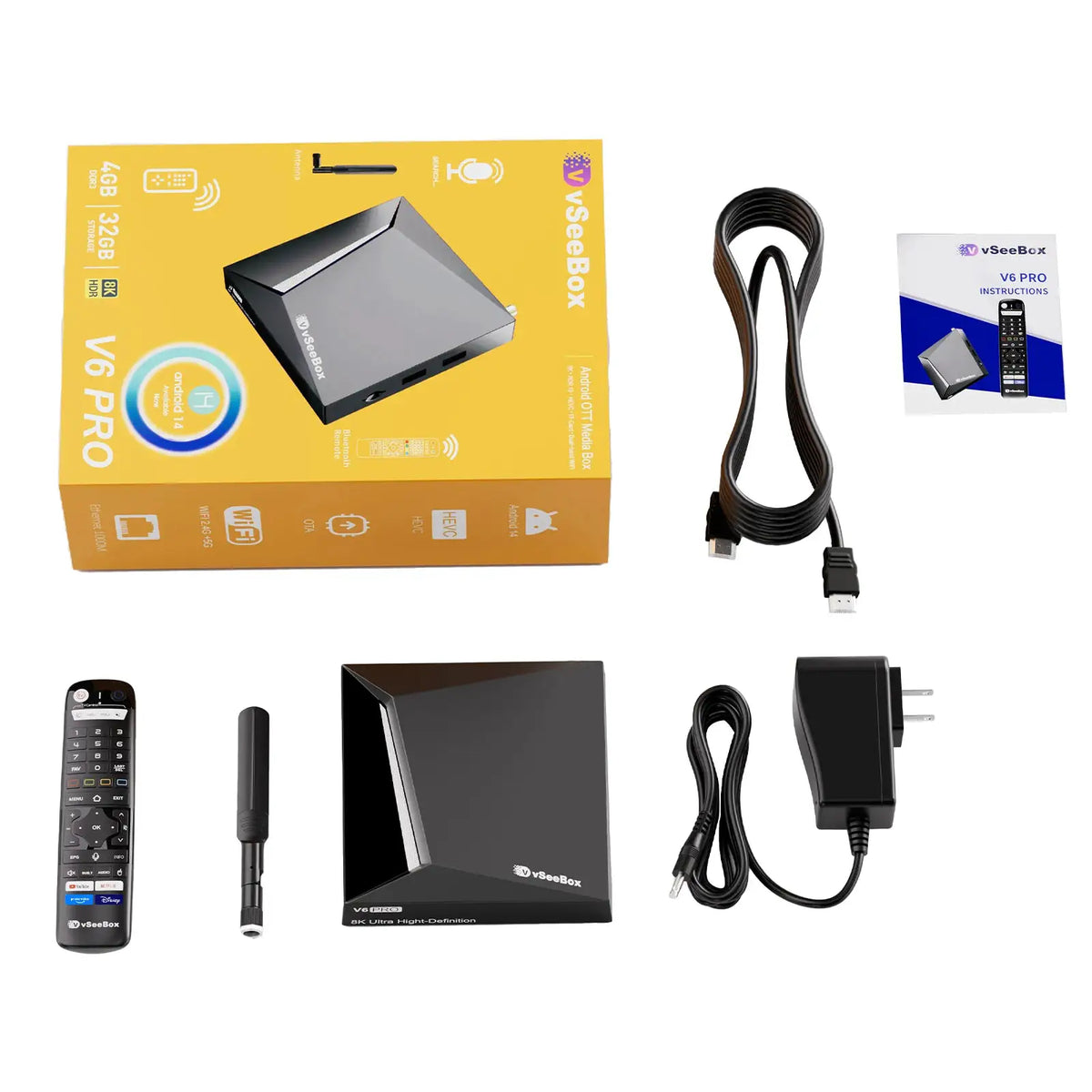 VSeeBox V6 Pro Android Streaming Box — product view 2
