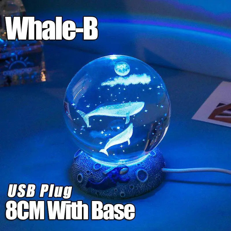 3D Galaxy Moon Lamp USB LED Night Light For Home Decor