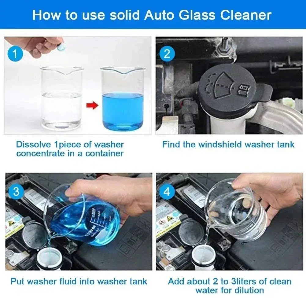 Solid Windscreen Cleaner Tablets Detergent For Cars - OurLum.com