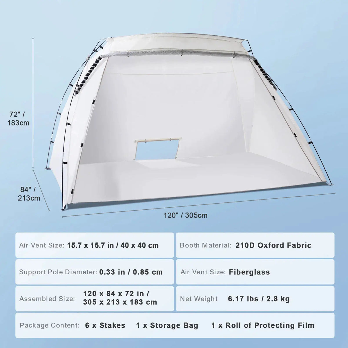 Sturdy Foldable Paint Booth Tent — product view 8