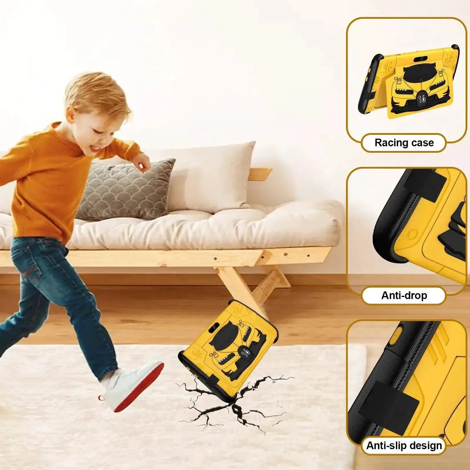 Kids 7 Inch Tablet Android 12 With Case For Learning