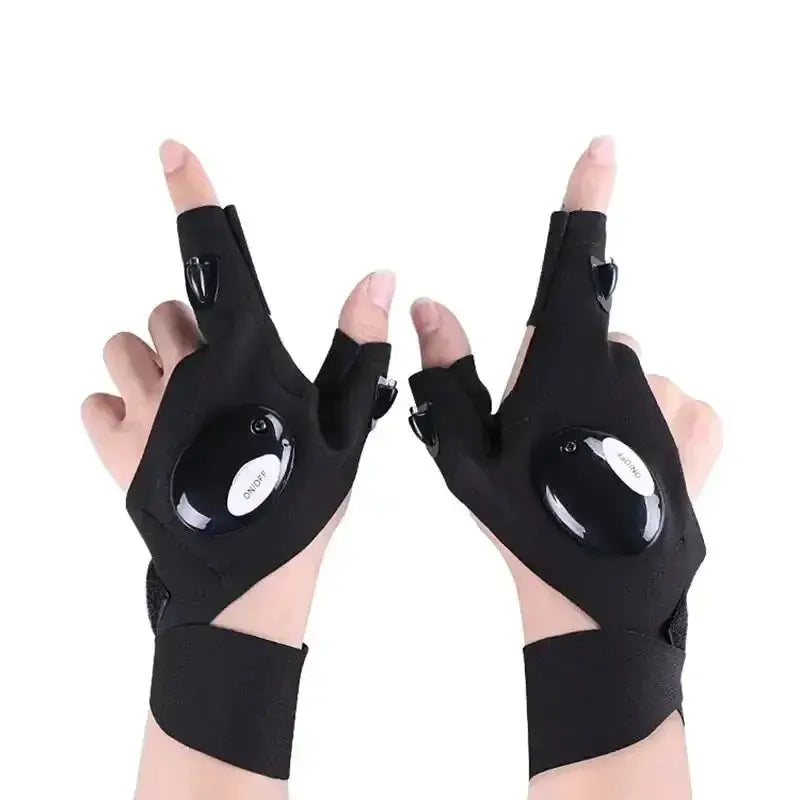 Night Light Waterproof LED Fishing Gloves for Outdoor Use