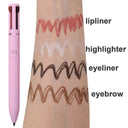 4 In 1 Makeup Pen Eyebrow Pencil Waterproof Long Lasting