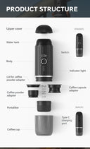 IKAPE Portable Electric Espresso Maker for Coffee