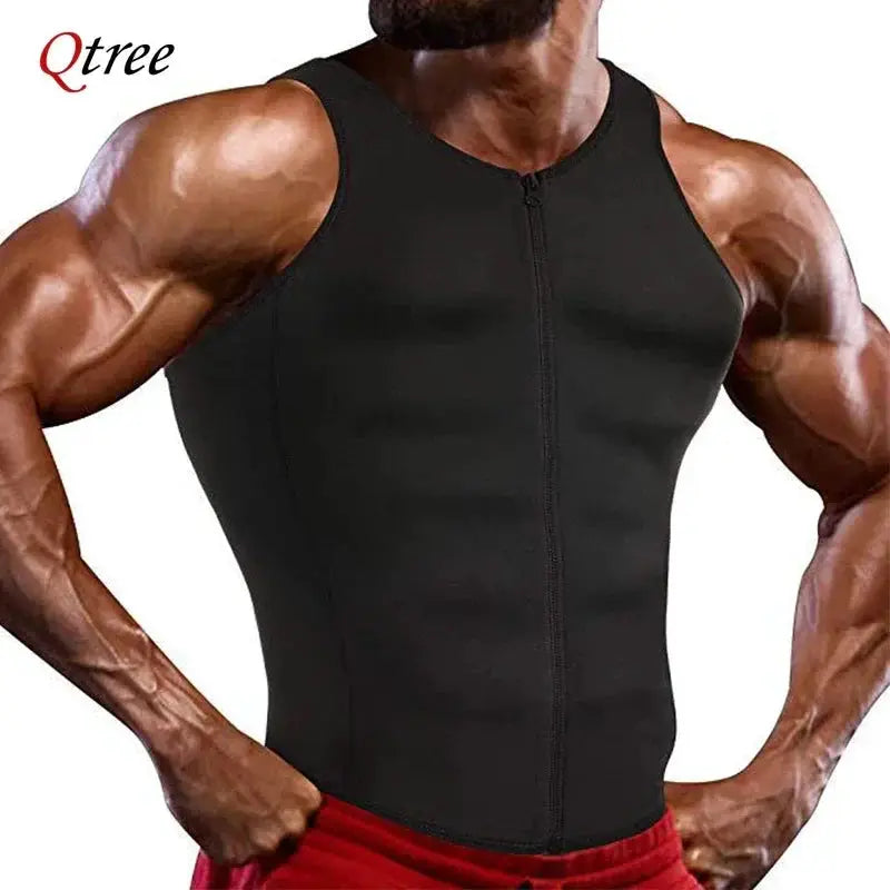 Slimming Sauna Tank Top for Men Gym Wear — product view 13