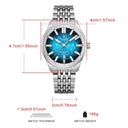 Cadisen Mens Automatic Silver Watch