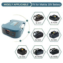 Portable USB Charger Adapter for Makita Milwaukee Batteries